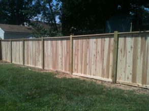 6' High Cedar Privacy Fence